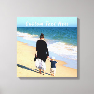 Custom Your Photo Canvas Print Gift with Text Name
