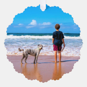 Custom Your Photo Christmas Ornament Card