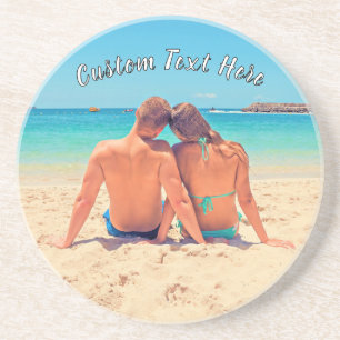 Custom Your Photo Coaster Personalised Text