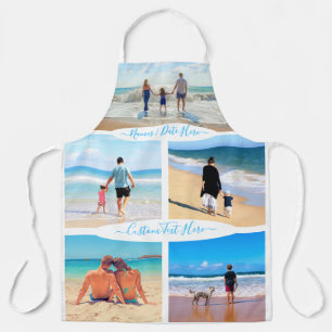 Custom Your Photo Collage Apron with Text