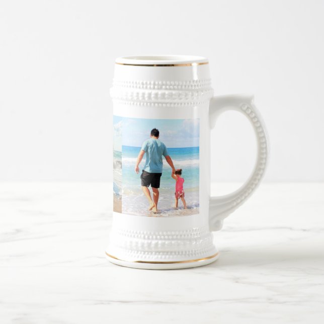 Custom Your Photo Collage Beer Stein Personalised (Right)