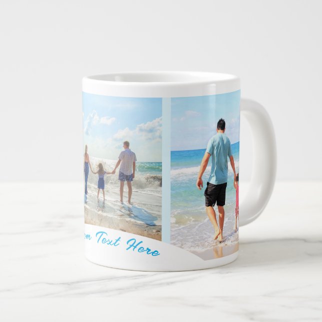 Custom Your Photo Collage Mug Gift with Text (Front Right)
