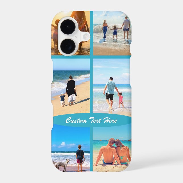 Custom Your Photo Collage Text Name Personalised (Back)