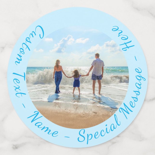 Custom Your Photo Confetti with Custom Text (Large Front)