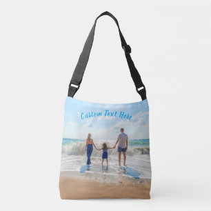 Custom Your Photo Crossbody Bag with Text