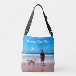 Custom Your Photo Crossbody Bag with Text
