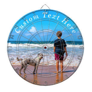 Custom Your Photo Dart Board and Text Personalised