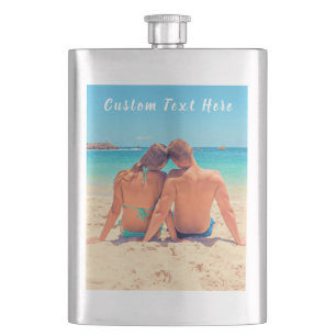 Custom Your Photo Flask with Text Name