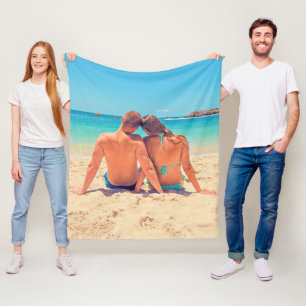 Custom Your Photo Fleece Blanket Personalised