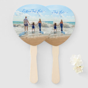 Custom Your Photo Hand Fan with Text