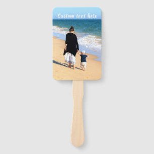 Custom Your Photo Hand Fan with Text Name