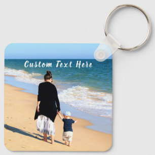 Custom Your Photo Keychain with Text