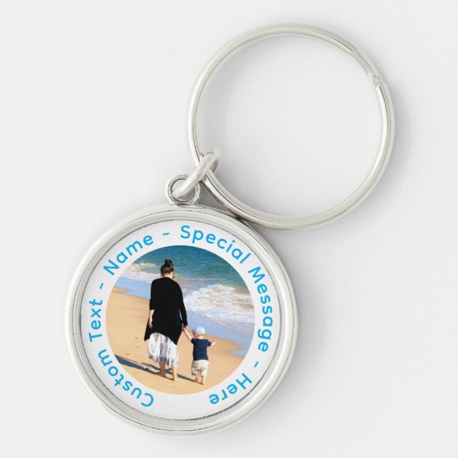 Custom Your Photo Keychain with Text Personalised (Front)