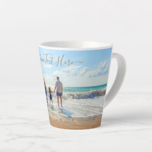 Custom Your Photo Latte Mug Gift with Text