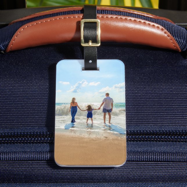 Custom Your Photo Luggage Tag Personalised Gift (Front Insitu 2)