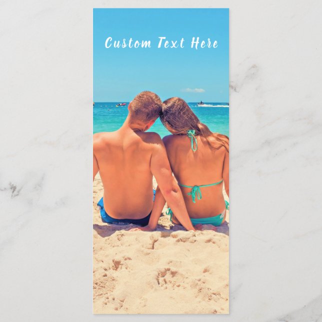 Custom Your Photo Menu with Text Name (Back)