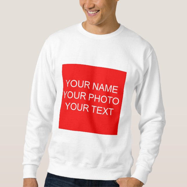 Custom Your Photo Name Text Personalised  Sweatshirt (Front)