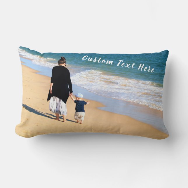 Custom Your Photo Pillow with Text Name (Front)
