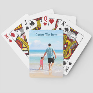 Custom Your Photo Playing Cards Gift with Text