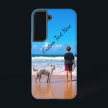 Custom Your Photo Samsung Galaxy Case with Text<br><div class="desc">Custom Photo and Text Samsung Galaxy Cases or iPhone Cases - Make Your Own Design with Pets - Personalised Family / Friends / Pets or Personal Gift - Add Your Photo and Text / Name - Resize and move or remove and add elements / text with Customisation tool ! Choose...</div>