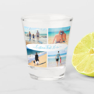 Custom Your Photo Shot Glass Gift with Text