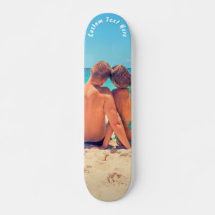 Custom Your Photo Skateboard with Text