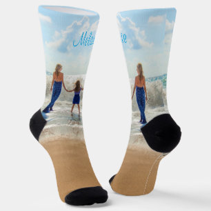 Custom Your Photo Socks with Name Text