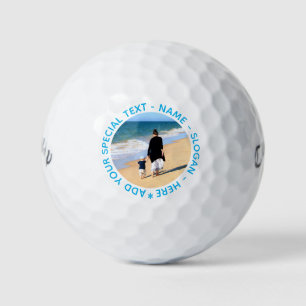 Custom Your Photo Stamps Golf Balls with Text
