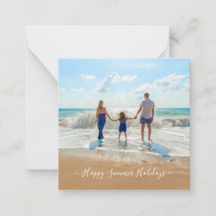 Custom Your Photo Summer Holidays Card with Text