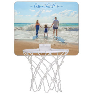 Custom Your Photo Text Mini Basketball Hoop