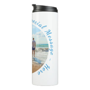 Custom Your Photo Thermal Tumbler with Text