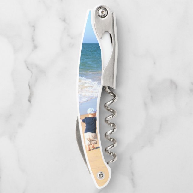 Custom Your Photo Waiter's Corkscrew Gift (Back)