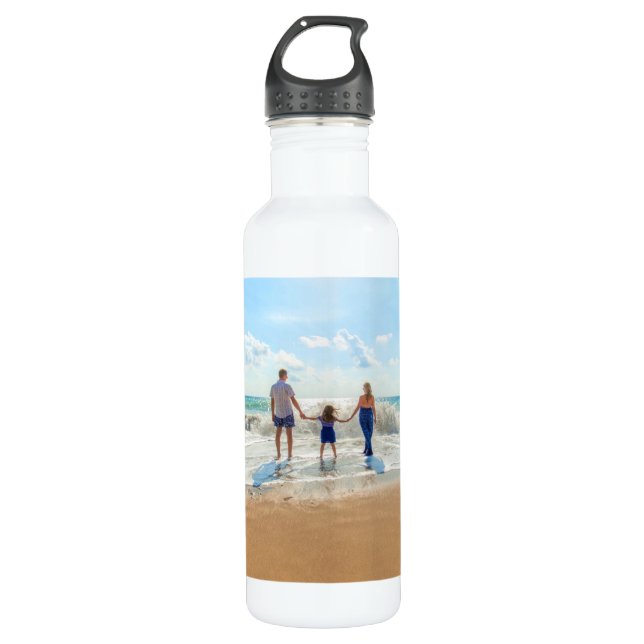 Custom Your Photo Water Bottle Personalised Gift (Front)