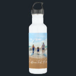 Custom Your Photo Water Bottle with Text<br><div class="desc">Custom Photo and Text Water Bottles - Unique Your Own Design - Personalised Family / Friends or Personal Water Bottle Gift - Add Your Text and Photo - Resize and move or remove and add elements - image / text with Customisation tool ! Choose font / size / colour !...</div>