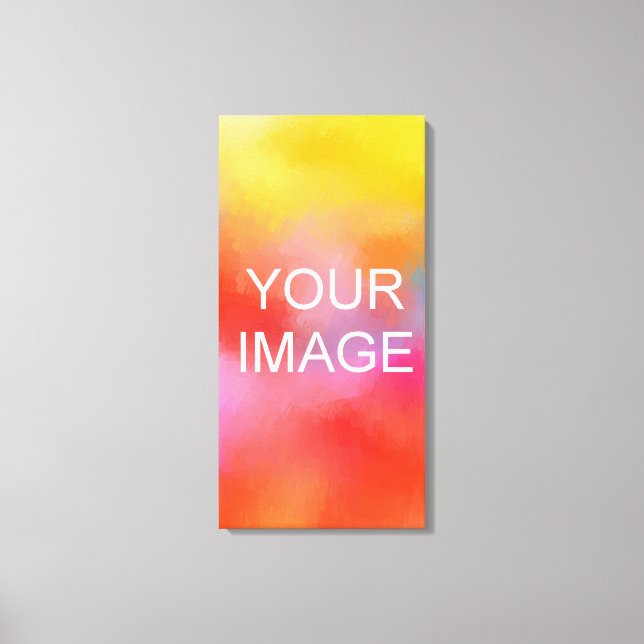 Custom Your Picture Photo Image Template Stretched Canvas Print (Front)