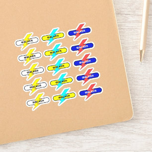 Custom Your Positive Name - 15 School Stickers