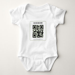 Custom Your QR Code Business Name Template Baby Bodysuit