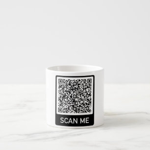 Custom Your QR Code Espresso Cup Personalised Gift
