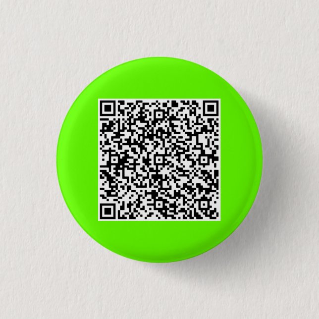 Custom Your QR Code Funny Button - Choose Colour (Front)