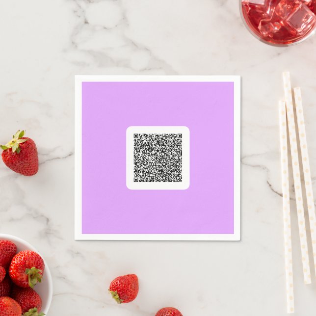 Custom Your QR Code Scan Info Napkins Choose Colou (Insitu)