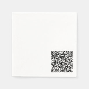 Custom Your QR Code Scan Info Personalised Napkins