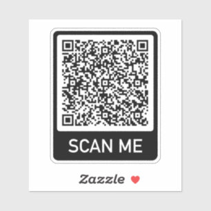 Custom Your QR Code Scan Info Sticker Personalised