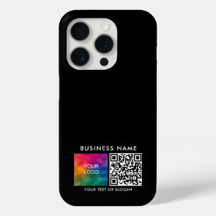 Custom Your QR Code Upload Business Logo Here iPhone 15 Pro Case