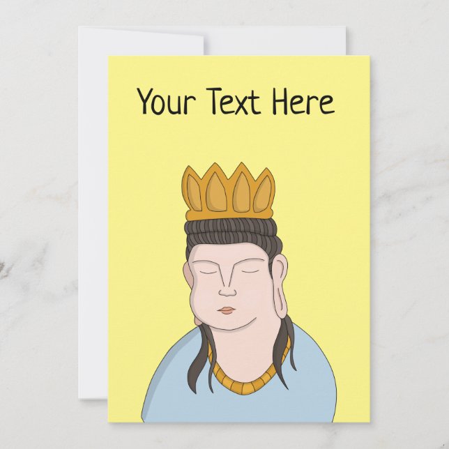 Custom Your Text Buddha Holiday Card (Front)