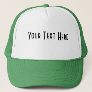 Custom Your Text Here Green colour Hat or Caps