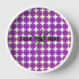 Custom Your Text Here text Sweet Candy Image Wall  Clock