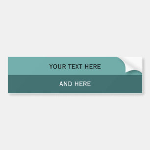 Custom your text, image & background colour bumper sticker