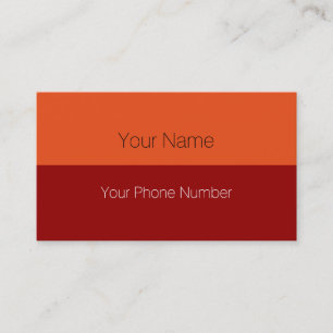 Custom your text, image & background colour business card