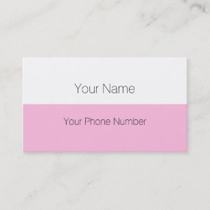 Custom your text, image & background colour business card