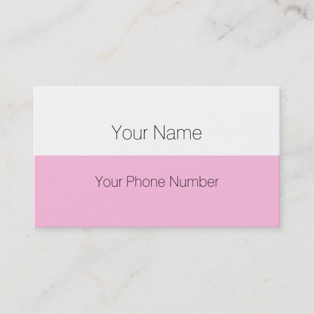 Custom your text, image & background colour business card (Front)